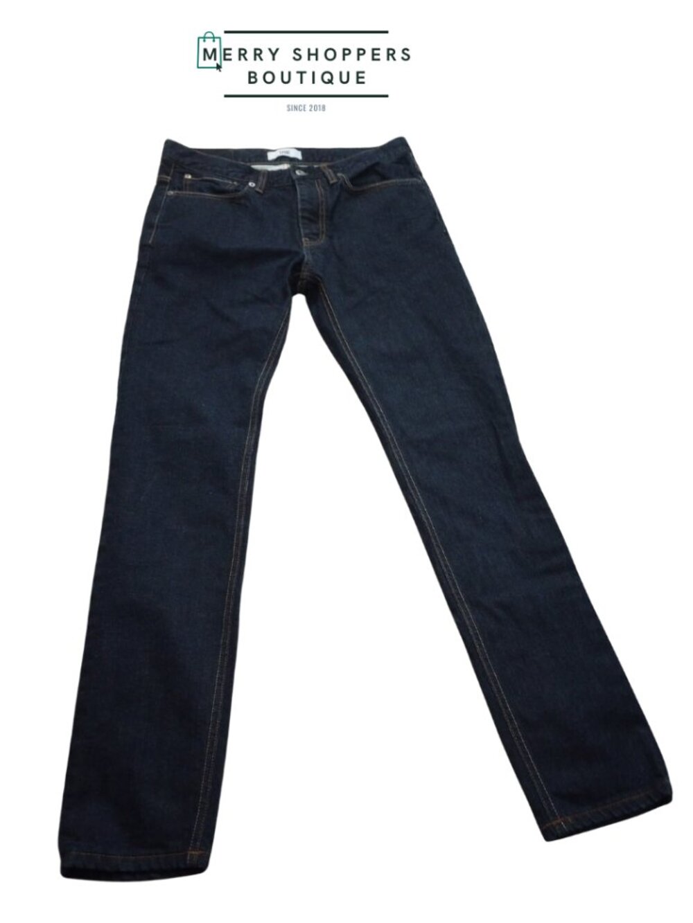 Men’s Dark Indigo Stretch Denim Jeans